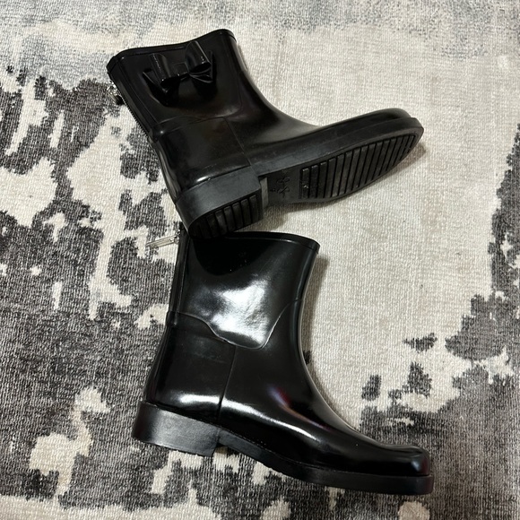 Jessica Simpson Raila Stylish Black Women's Boots with Bow Accent rain size 9 - Picture 11 of 11